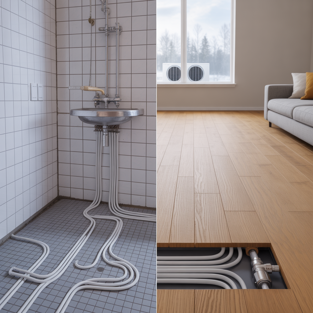 elgolvvarme eller vattenburen golvvarme kostnader och komfor