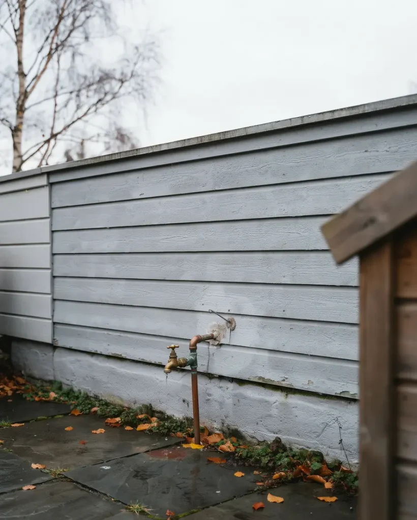 s vinterst nger du utomhuskranen r tt och undviker frusna vattenledningar